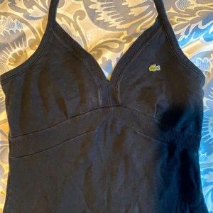 Black lacoste knee length halter